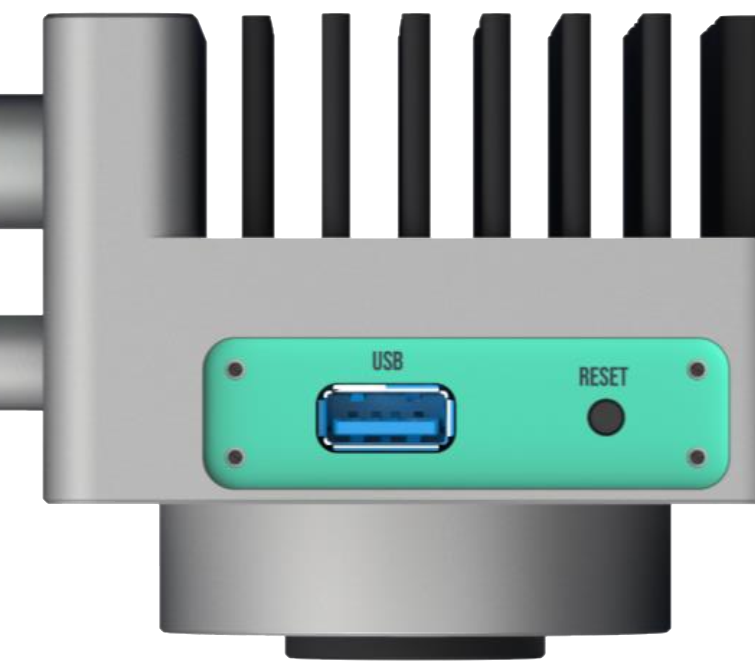 Bottom view and service interface