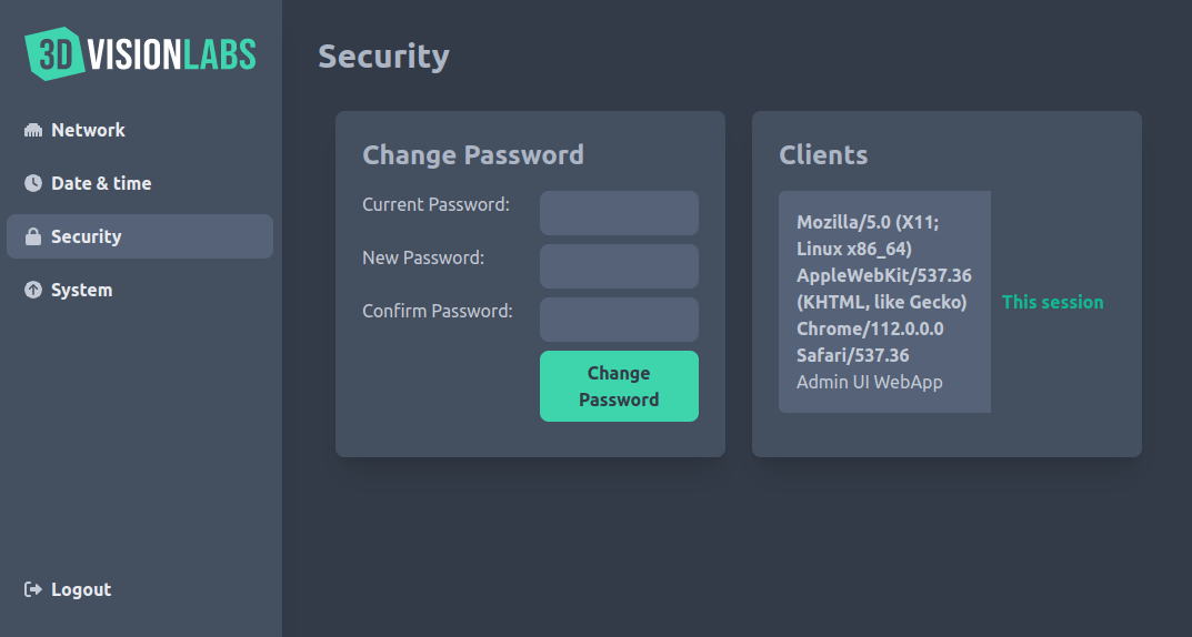 systemservices security screen